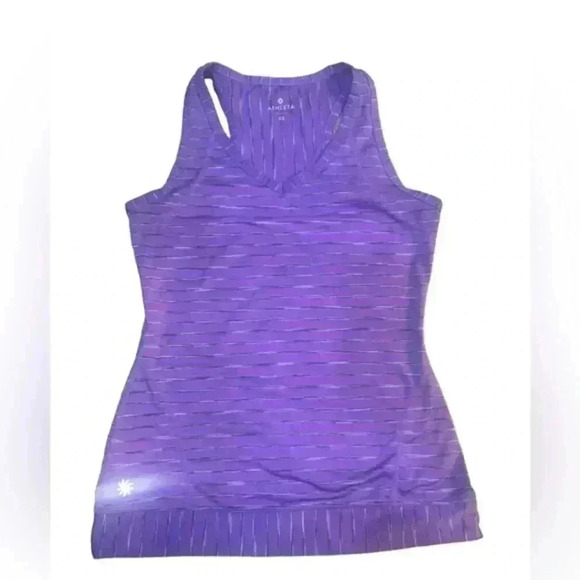 Athleta Pop Space Dye striped tank large - Picture 1 of 6